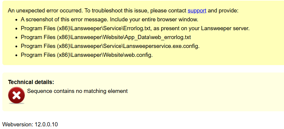 Sequence contains no matching element